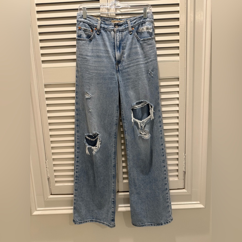 Levi’s RIBCAGE WIDE LEG WOMEN'S JEANS in Bin Day, 27x30 - Picture 7 of 8